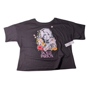 Wonder Nation Girls Graphic Shirt Dolly Parton With Floral Accents Size XL 14-16